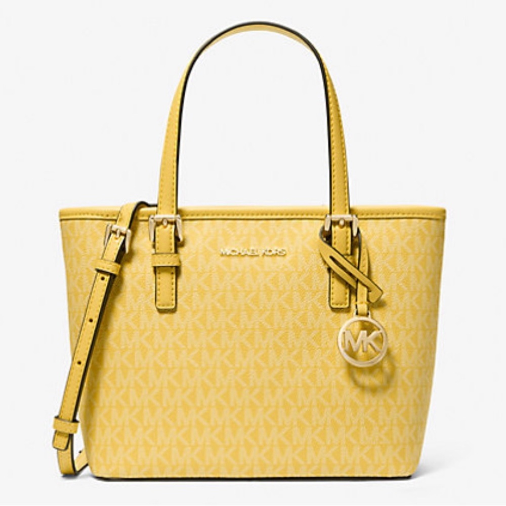 Jet Set Travel Extra Small Logo Top-Zip Tote Bag